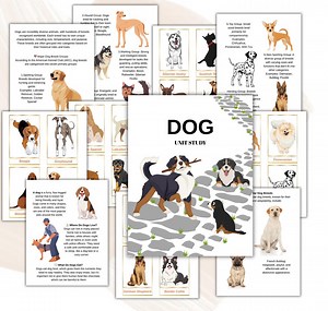 DOG Unit Study: Anatomy, Life Cycle & Activities (homeschool Printable, Instant Download) - Etsy