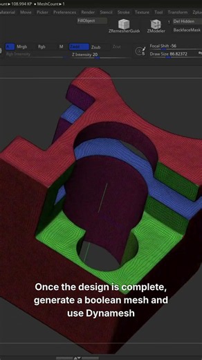 Create Complex Shapes with Live Booleans in ZBrush