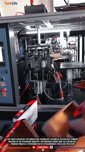 Innovation Technology Automatic Carton Box Forming Machine #tech
