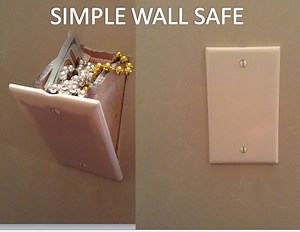 Hidden Wall Outlet Safe
