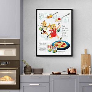 1954 Cereal Ad Print, Chex Kids, Vintage Kitchen Wall Art (digital Download) - Etsy