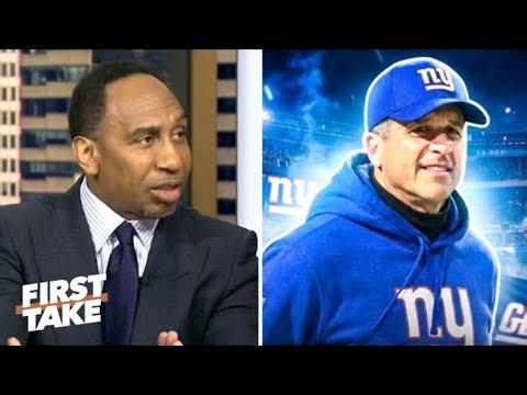 FIRST TAKE | "John Harbaugh to Giants" - Stephen A. breaks down perfect fit for former Ravens HC