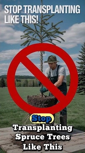 STOP Transplanting Spruce Trees Like This ❌