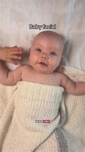 I decided to give my trainees a second chance. How do we think they did? #babyfacial #facialfriday #babyfever