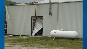 Wedding party ducks for cover when storms ripped off roof during rehearsal