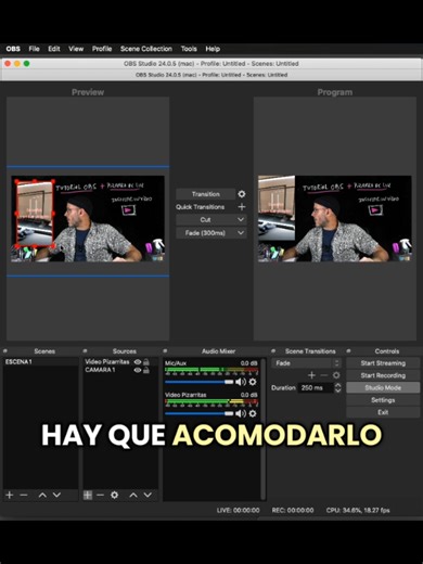 🤜 Tutorial #obs y #pizarra de luz 💥 Cómo insertar un vídeo y utilizarlo como recurso didáctico o con fines de reunión!