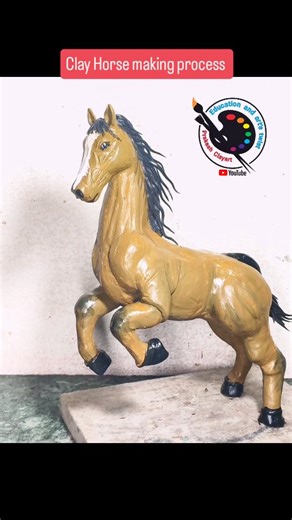 Prakash Artandcraft on Instagram: "🔥Clay Se Horse Kaise Banaye 🐎 | Easy Horse Making in Clay | Step-by-Step Tutorial #clayart #horse #reels #trending #viral"