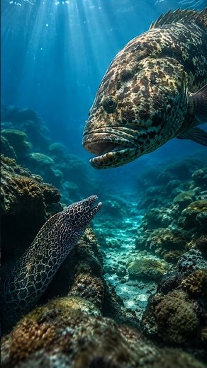 Everyone underestimated the smaller one. Watch what happens. #sealife #marinelife #pacificocean