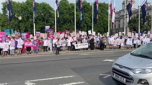 London: Assisted Dying Bill Protest Outside Parliament
