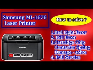 Samsung ML-1676 | Cartridge Chip Contactor Spring DAMAGE| Red light error | LSU error | Full Service