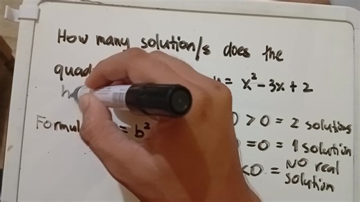 1.3K views · 11 shares | Math time! 邏 Solving a quadratic equation to find out how many solutions it has. Can you guess the answer? 樂 #math #quadratic equation #solutions #algebra | Teacher RAY | Facebook