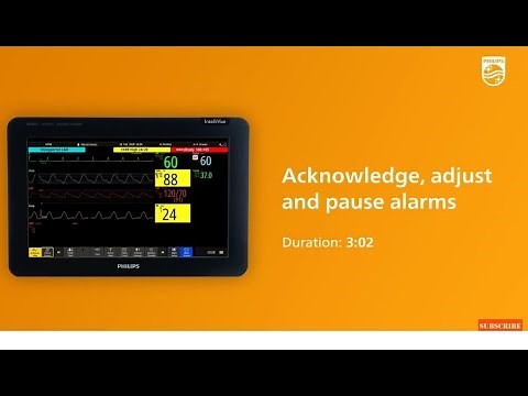 Acknowledge, adjust and pause alarms at the bedside