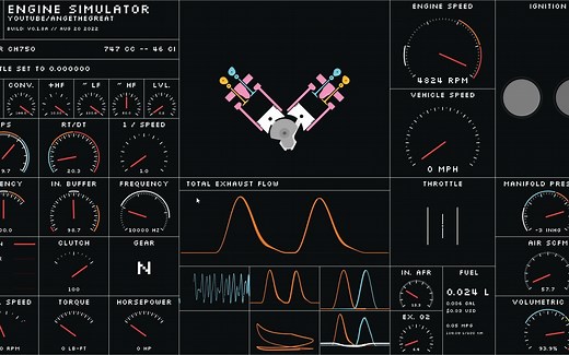 分享一个发动机声浪模拟软件