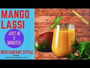 Mango Lassi recipe | 2 MINUTES MANGO RECIPE | Mango lassi recipe with canned mango pulp