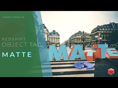 Cinema 4D: Redshift Object Tag | Matte