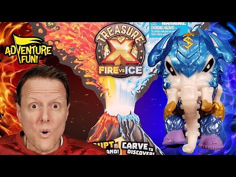 Treasure X Fire vs Ice “Beasts” Season 4 Unboxing Adventure Fun Toy review by Dad!
