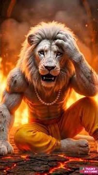 😭The lion saved his friend🛸 #shorts #lion #ai #emotionalshorts #animation