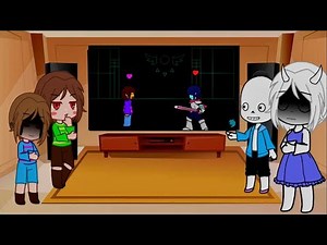 Undertale reacts to Frisk vs Kris