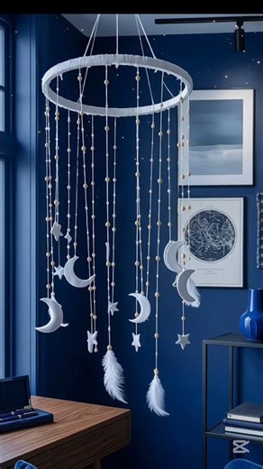 DIY Home Decor 🌙✨ Budget Friendly #diy #roomdecor #easydiy #dreamcatcher