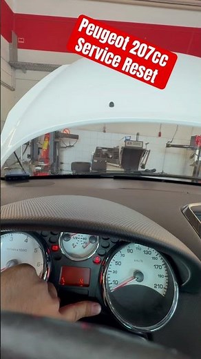 Peugeot 207cc Service Reset\\ Servis zurücksetzen #mechanik #automobile #peugeot
