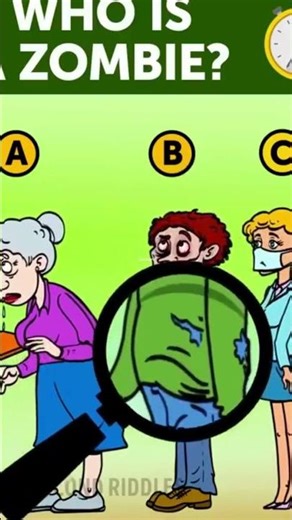 Find the zombie or it finds you #riddle #brainteaser #challenge