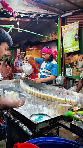 Bangladesh’s Viral Malai Tea 🔥☕ | Jamai Tea Stall #Shorts