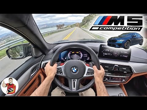 The 2023 BMW M5 Competition is the Best of AWD Grip + RWD Fun in One (POV Drive Review)