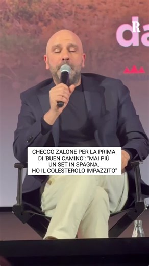 Checco Zalone presenta 'Buen Camino' e parla di colesterolo