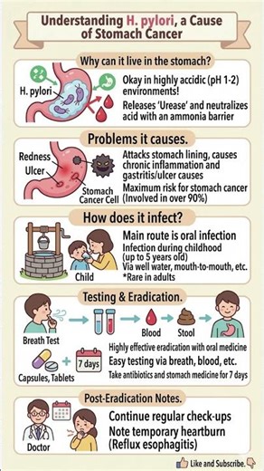 【10-SECOND HEALTH】The Silent Cause of Stomach Cancer: Understanding H Pylori and How to Eradicate It