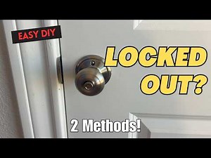 Bedroom or Bathroom Door Locked? Try These Hacks