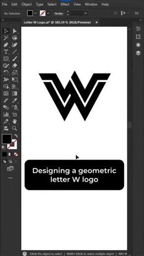 Design a letter W logo with simple and geometric shapes #logo #logodesign #logotips #logoinspiration