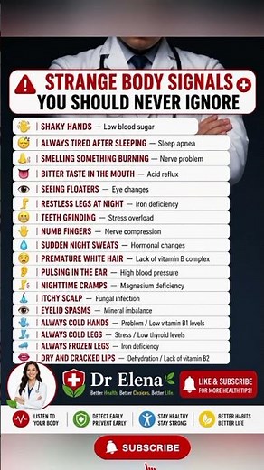 18 Body Warning Signs You Shouldn't Ignore