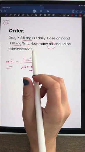 Nursing Dosage Calculations Practice #FutureRN