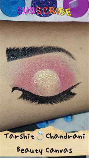 Shimmery spotlight eye makeup tutorial for beginners | easy eye makeup #shorts #youtubeshorts