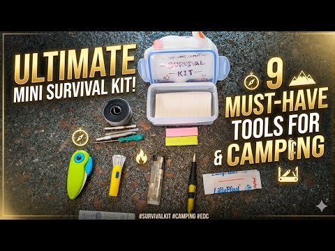 The ONLY 9 Tools You Need for Survival! (Micro CamperKit) 🚨