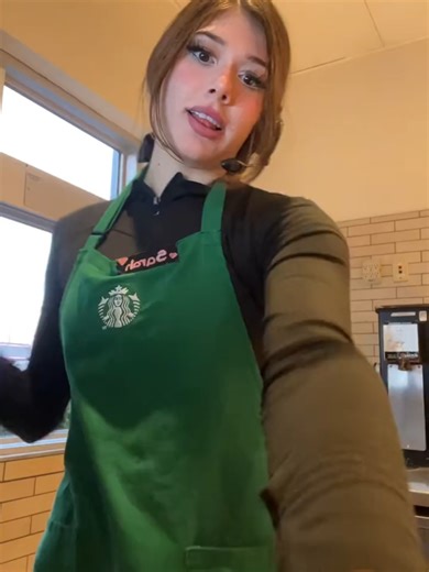 _dancy dance at workie hehe like sugar on my tongue tongue tongue your body is so sweet sweet sweet ima redo this hehe #fyppp #partiii #dancydance #starbucksbarista #fitcheck