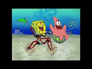 SpongeBob and Patrick Riding Bike Together for 10 Hours