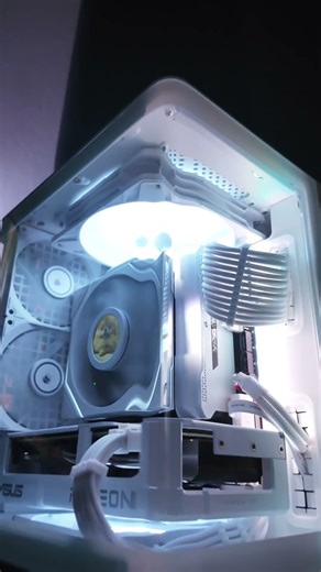 Jonsbo TK-0 build #pcgaming #whitepcbuild #miniitx