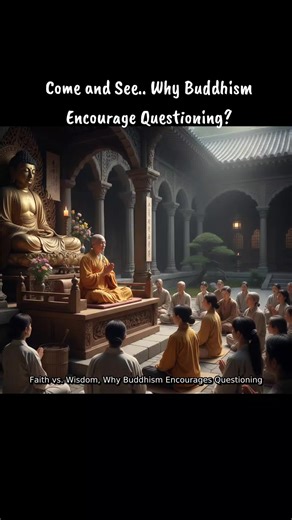 Faith vs Wisdom — Why Buddhism Encourages Questioning. Gautama Buddha taught that faith and wisdom must grow together. Faith (saddhā) in Buddhism is not blind belief, but a trusting openness that encourages practice. Wisdom (paññā) arises from direct understanding. The Buddha urged people to question and investigate, not to accept teachings simply out of respect or tradition. Like testing gold before accepting it as genuine, the Dhamma should be examined through personal experience—by observing 