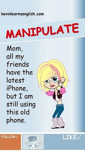 MANIPULATE meaning and example sentences.
