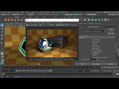 Adjusting the Render Stats of Objects in Maya