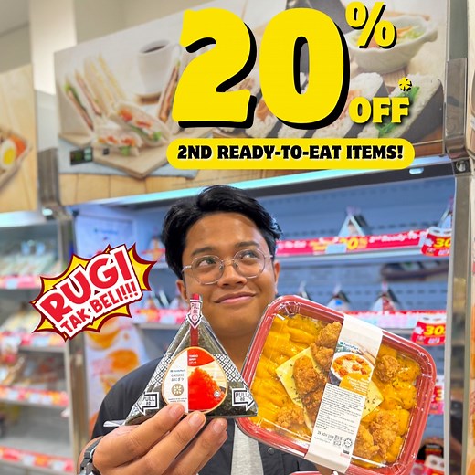 FAMM, ada 20% OFF* 2nd Ready-to-Eat items promoo tauu!😮 Kenapa beli satu jee when you can mix & match AND JIMAT?😍 Cravings satisfied, wallet protected hehehe✨ 📆Only until 16 Dec 2025! #FamilyMartMY #ReadyToEat #Promo #Savings #Foodie #Halal Product List: https://sites.google.com/view/rte-promo-product-list-/home *Promo applies to all in-store purchases until 16 Dec 2025, except KLIA2, Genting and online orders. *Promotion is applicable on any 2nd lowest priced RTE Item only. *Availability of 