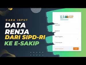Cara Input Data Renja Dari SIPD-RI ke e-SAKIP