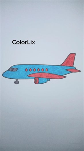 Airplane ASMR Coloring #asmr #satisfying #relaxing #shorts #viralshorts