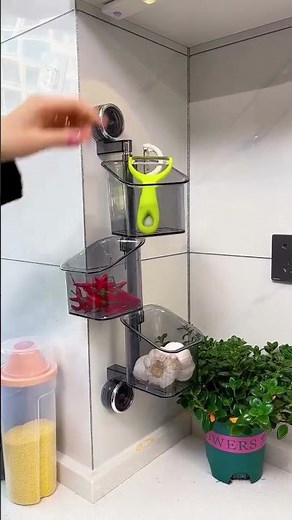 Wall-Mounted Suction Cup Rotating Organizer