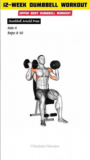 12-Week Dumbbell Workout| Upperbody Dumbbell Workout| DAY-5 #upperbodyworkout