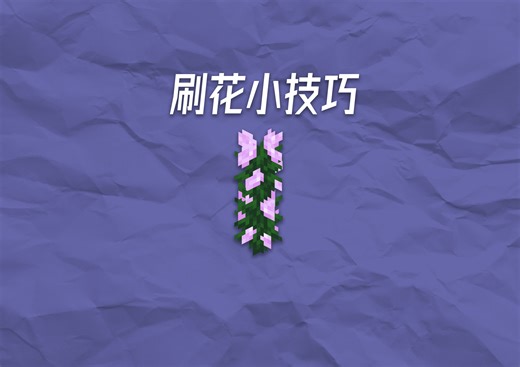 【我的世界MC教程】刷花小技巧！简单教学！连点的快乐！
