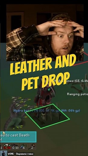 Baconzz getting leather and Hydra pet in osrs