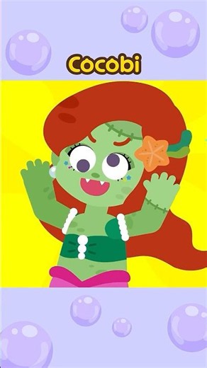 ¡Oh no! ¿Qué le pasó a la sirena?😱🧪 #Shorts #forKids #Cocobi