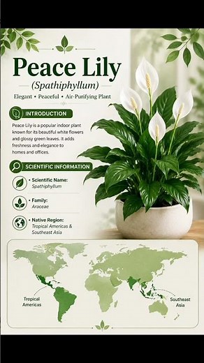 🌿 Peace Lily — where elegance meets serenity ✨ #botanist #plants